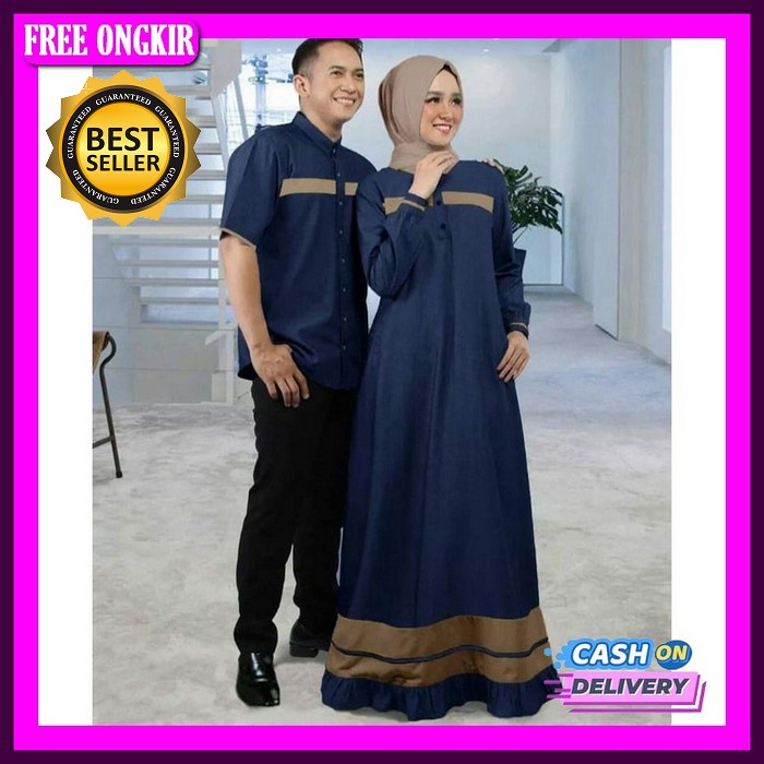 Raya Couple Gamis Remaja L Set Baju Cp Katun Kotak Premium Muslim Fashion Terlaris [Cod] Promo Termu