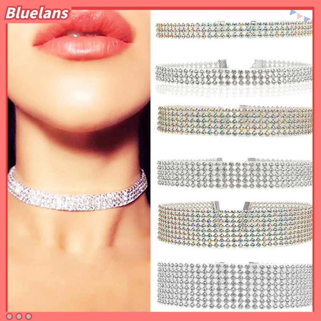 Kalung Choker Rantai Klavikula Bahan Aluminum Untuk Wanita