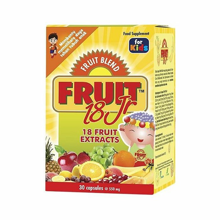 Fruit 18 Junior (kemasan botol isi 30 kapsul)