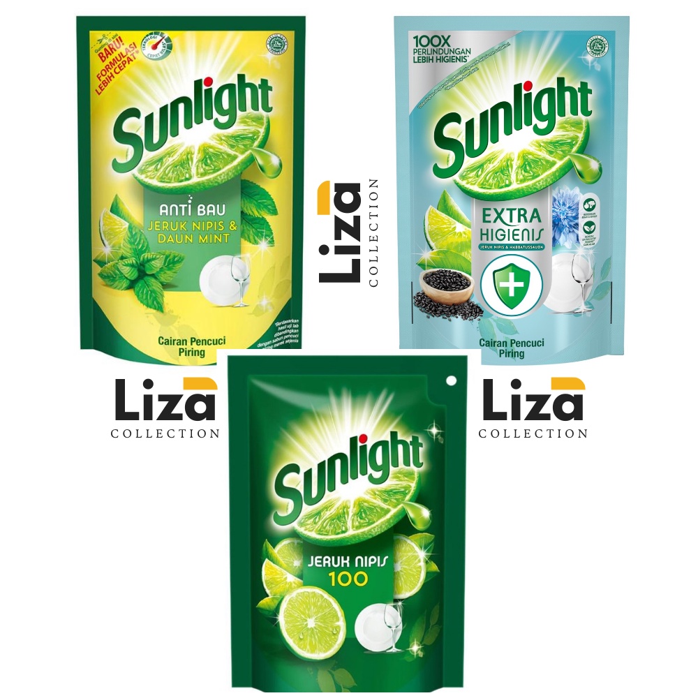 Sunlight Jeruk Nipis, Daun Mint, Habatussauda 210 Ml