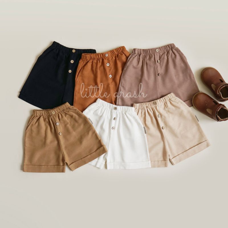 Domikado | Arion Short Pants | Celana pendek anak bahan linen