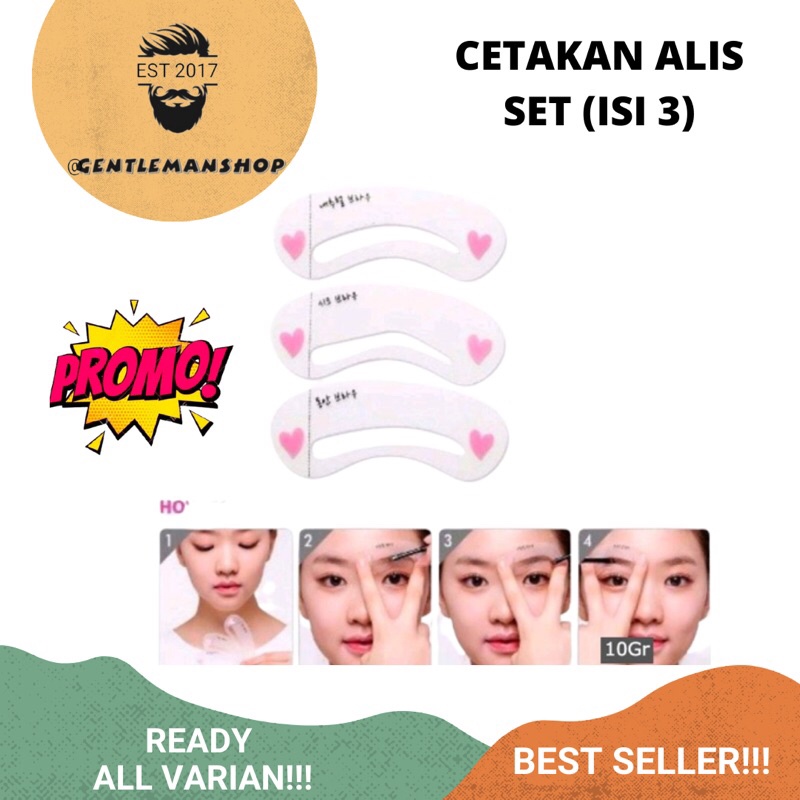 [PROMO] CETAKAN ALIS / BROW CLASS / CETAKAN ALIS KOREA ISI 3 PCS