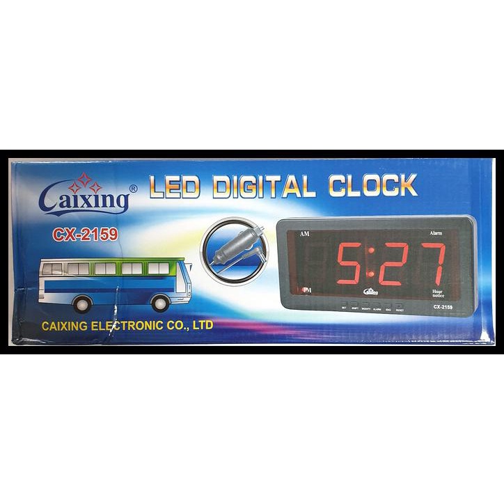Jam Dinding Meja Led Digital Caixing Cx-2159 Cx 2159 Cx2159 Red