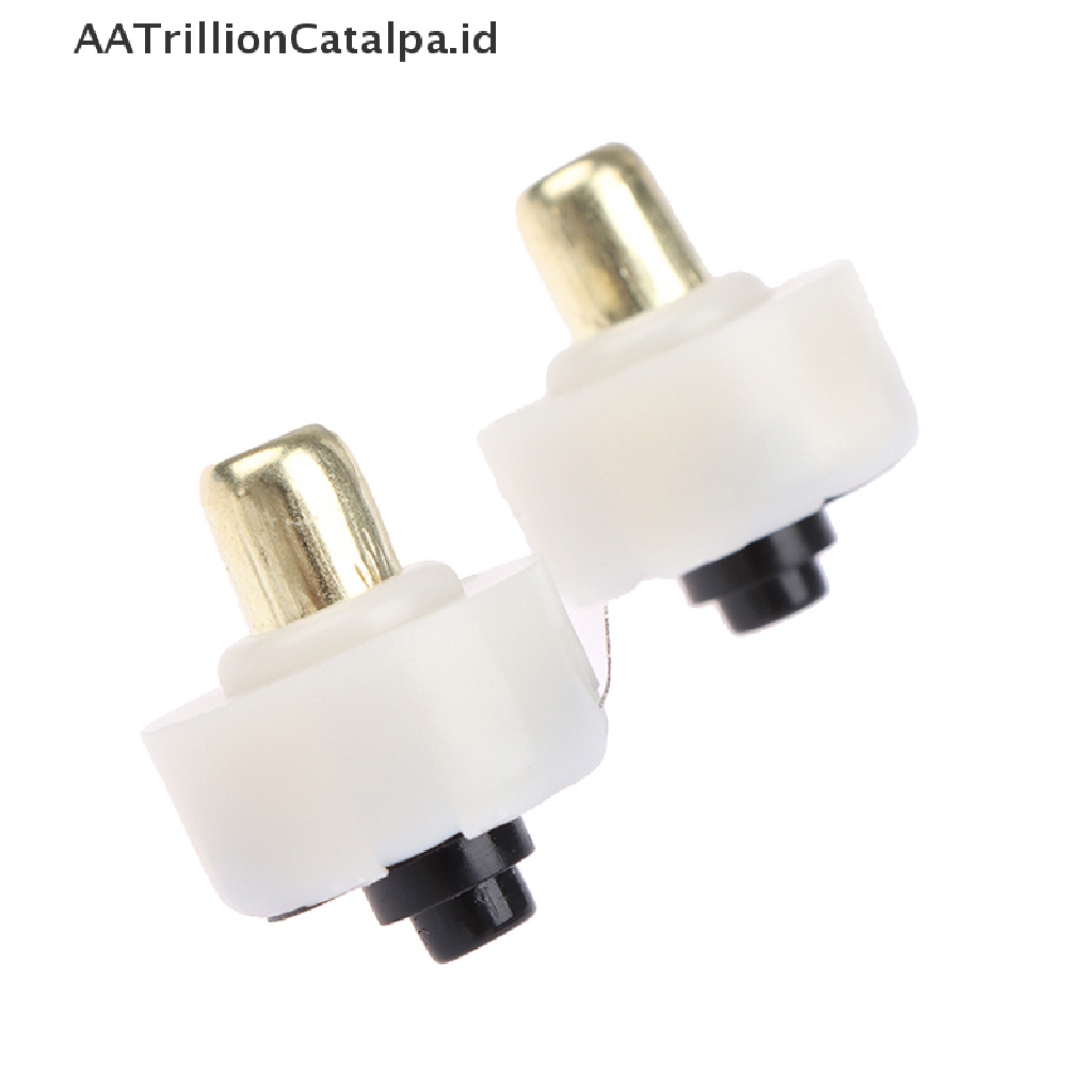 2 Pcs Tombol Tekan Saklar ON / OFF Lampu Senter LED 17mm