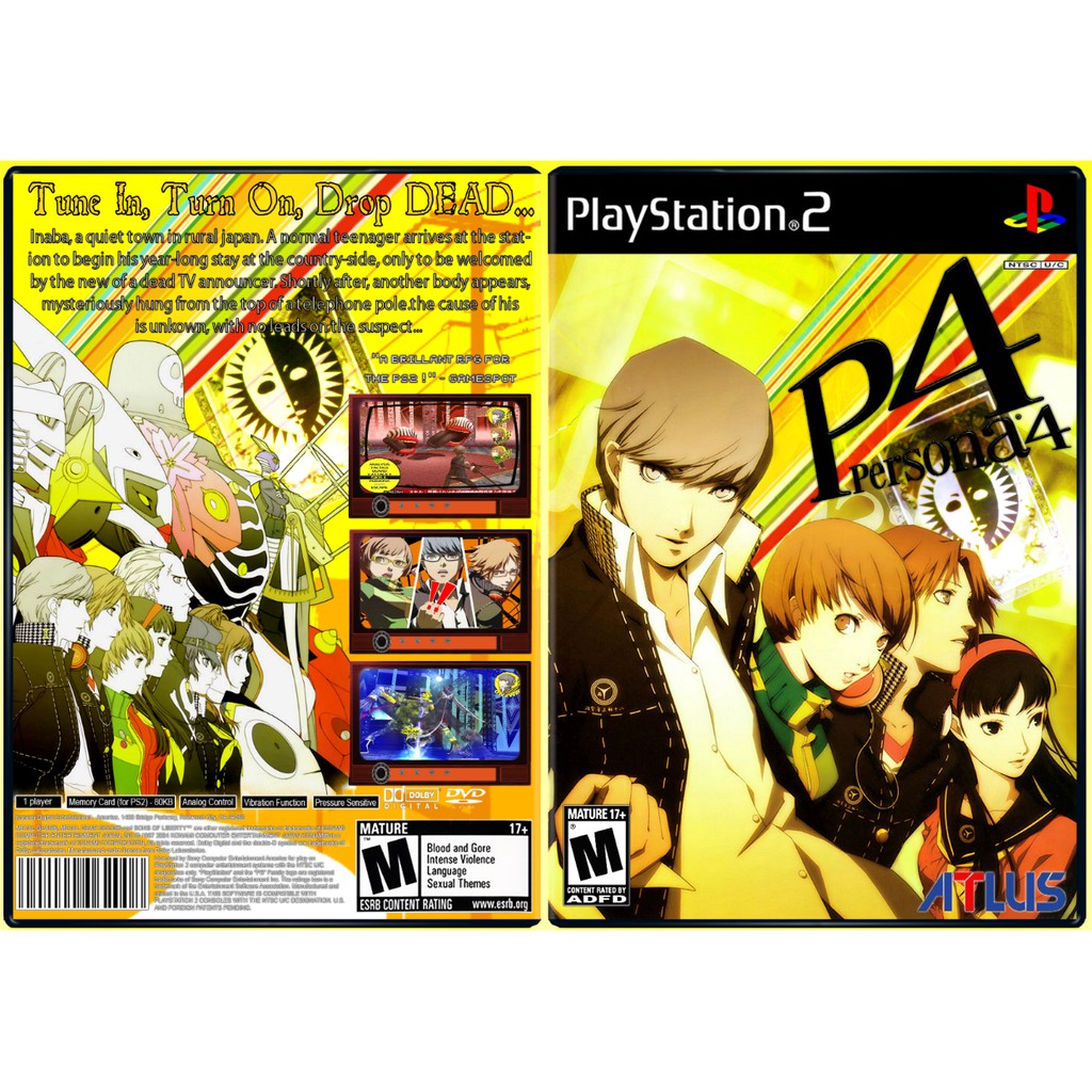 Kaset PS2 PERSONA 4