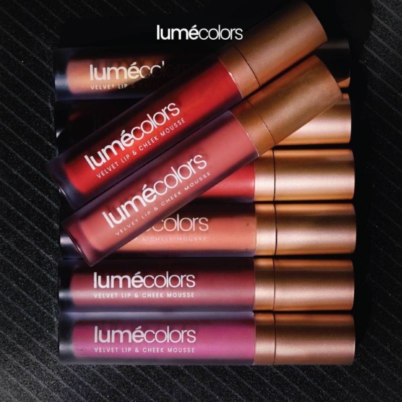 Lumecolors SERIES VELVET LIP &amp; CHEEK MOUSSE 3 IN 1 by CHRISTINA LIE BPOM HALAL lipstick
