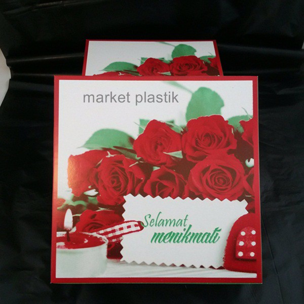 

Dus snack/dus kue/dus makanan/box makanan/Dus leg TPS-Bunga 20x20 @50