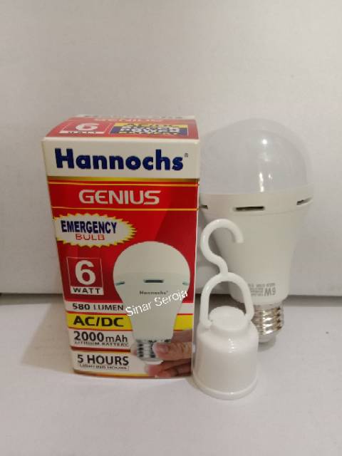 Lampu Emergency Led Hannochs Genius 6w/8w/10w/12w/15w