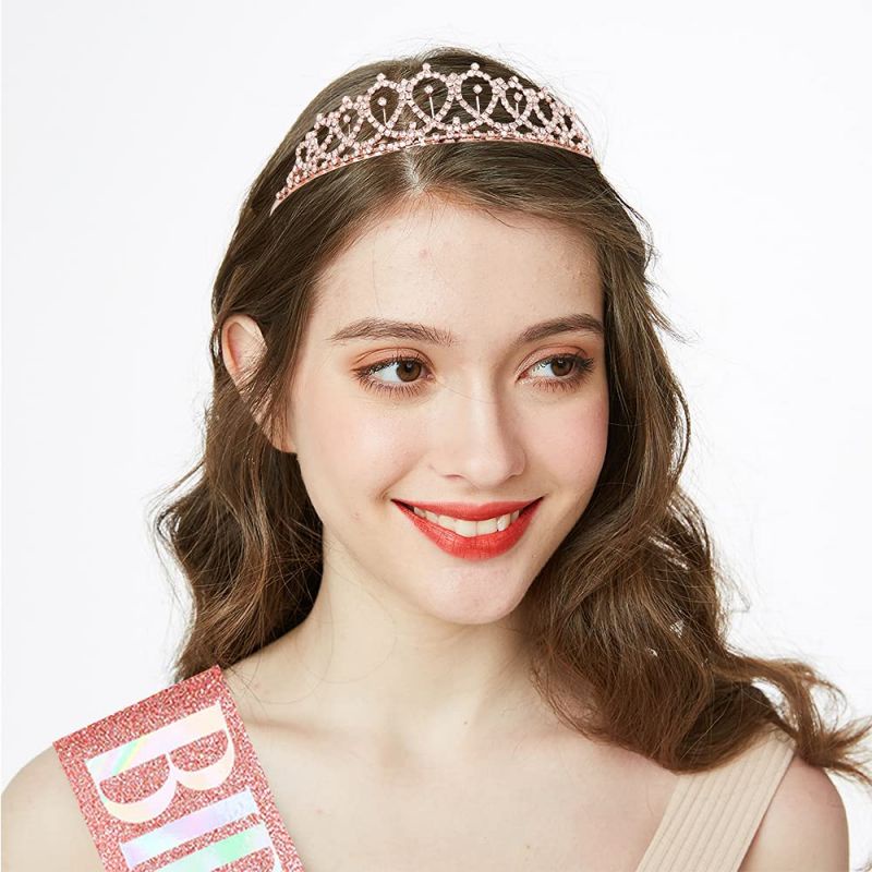 2pcs Tiara Mahkota Selempang untuk Ulang Tahun Komplit Mahkota Sash/Sash and Crown Birthday Queen