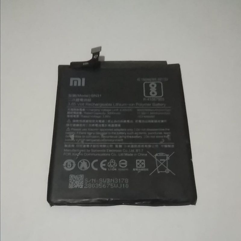 Baterai untuk Xiaomi Redmi note 5a original