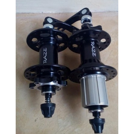 HUB DAN FREEHUB SEPEDA MTB MEREK RAZE 6 BOLT 6 BEARING JANGKRIK BOSSKU