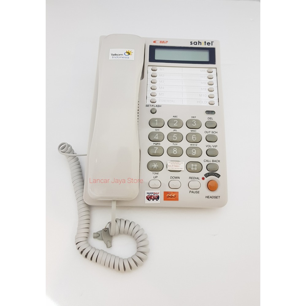 TERMURAAH Sahitel S75 Putih / Telepon Rumah Sahitel S-75 (White) .