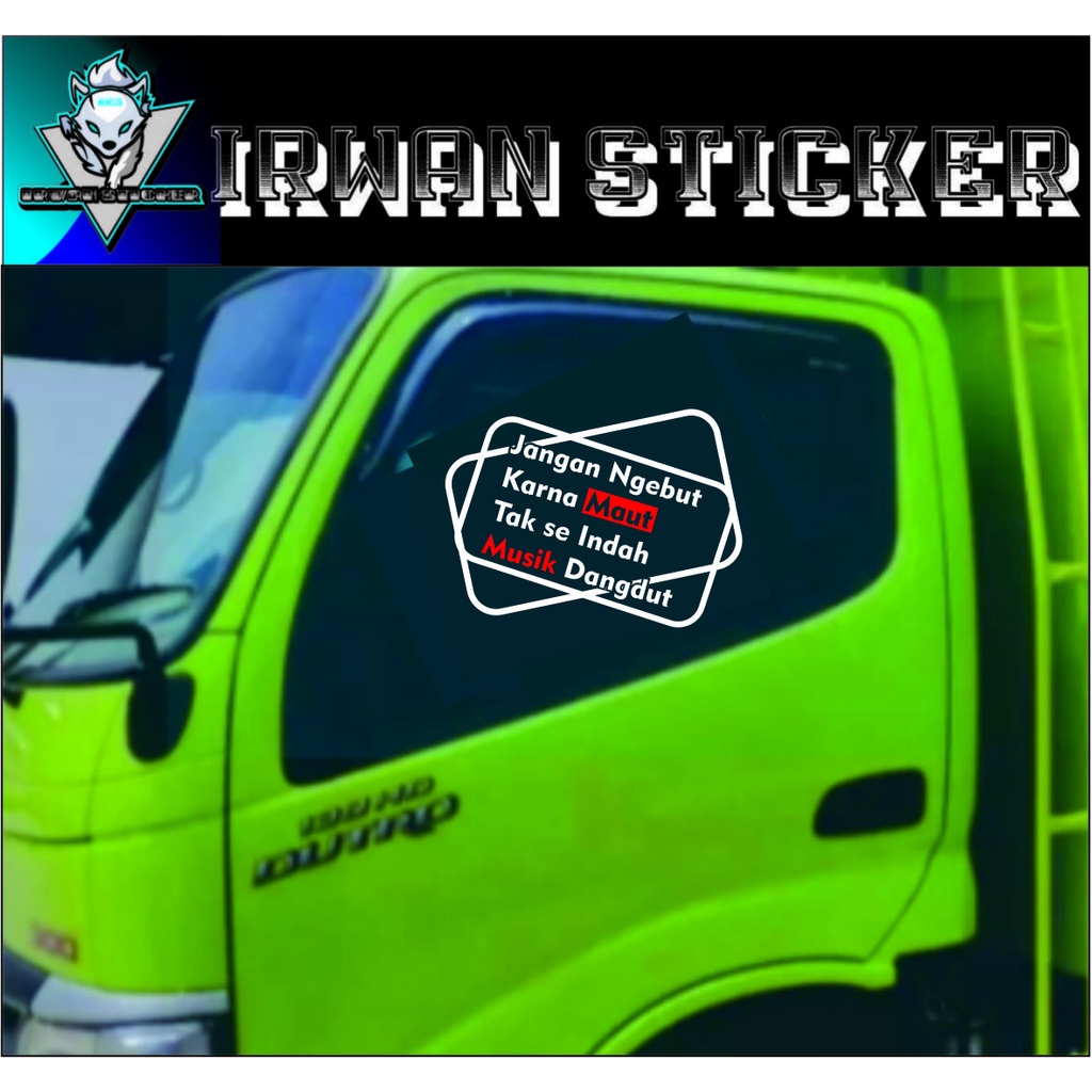 STICKER SKOTLET STIKER KACA PINTU/KACA/BODY MOBIL TRUCK/PICK UP/L300 KATA KATA KACA COD