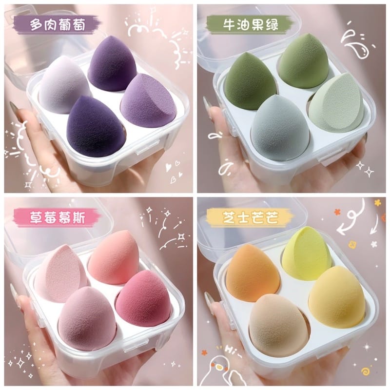 Spon Bedak  Beauty Blender Isi 4pcs Sponge Make Up