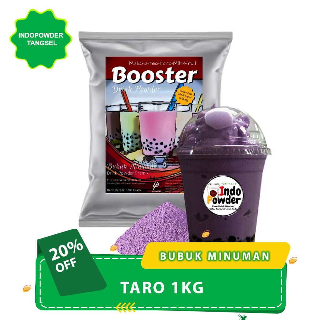 

Bubuk Minuman Rasa Taro 1Kg / Bubuk Powder Minuman Kekinian