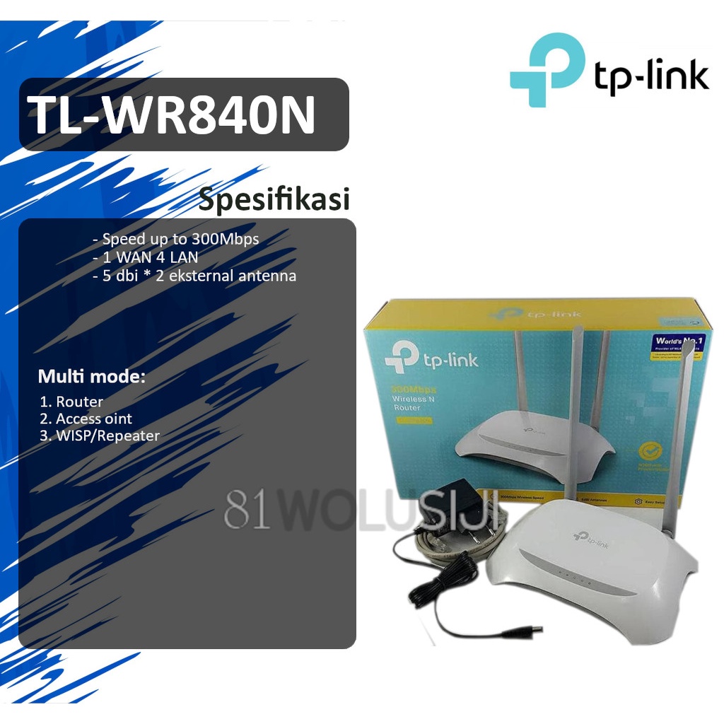 TP-Link TL-WR840N 300Mbps Wireless N Router