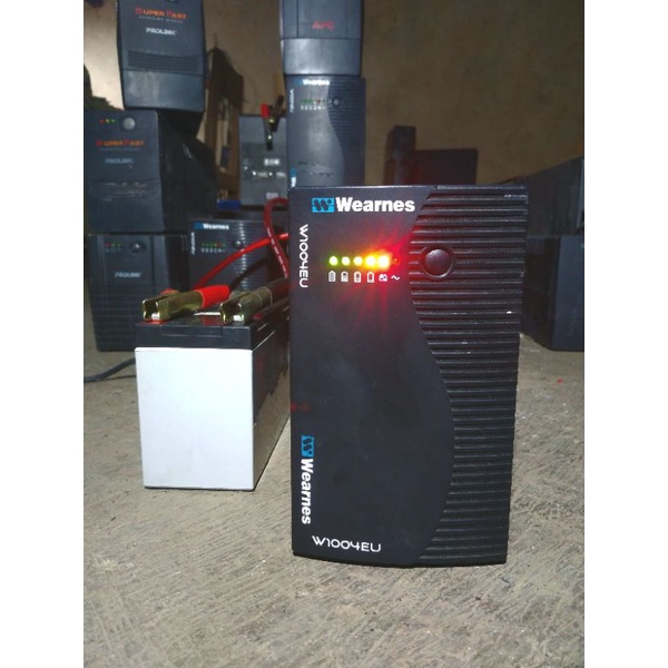 UPS WEARNES 600VA Body Besi Modif AKI External Dan Fan, Non timer