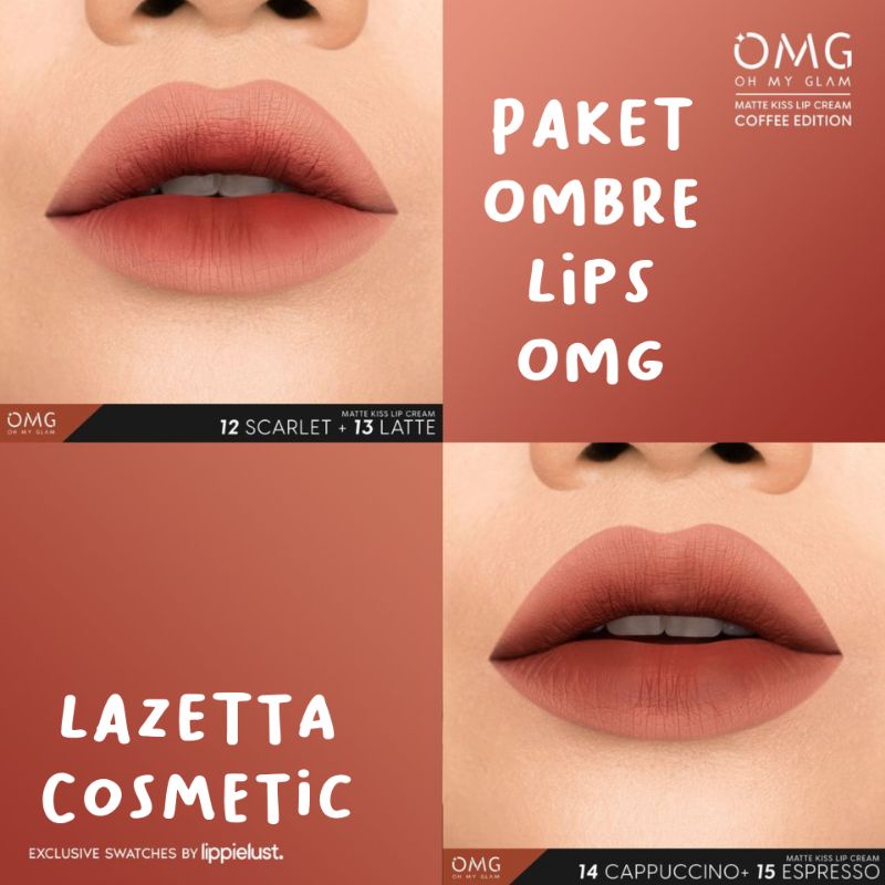 OMG Paket Ombre | OMG Set Ombre | Paket Ombre Lips OMG | Paket Ombre BPOM