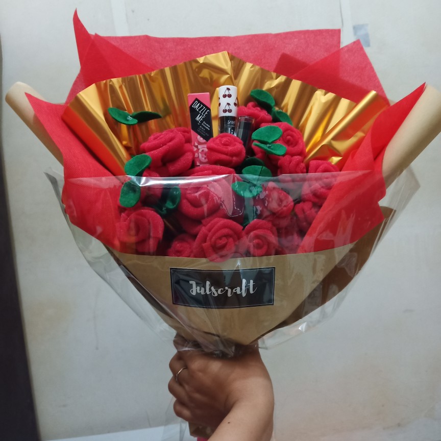 Kain Flanel Paket 19 Warna (ukuran Besar 50cmx45cm)