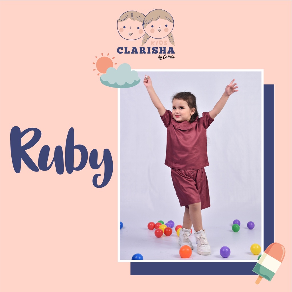 Ruffle Set / Setelan Anak / Baju Anak Perempuan