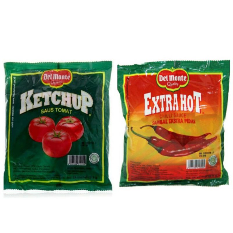 

Delmonte Saus Sambal Tomat & Extra Hot 24pcs