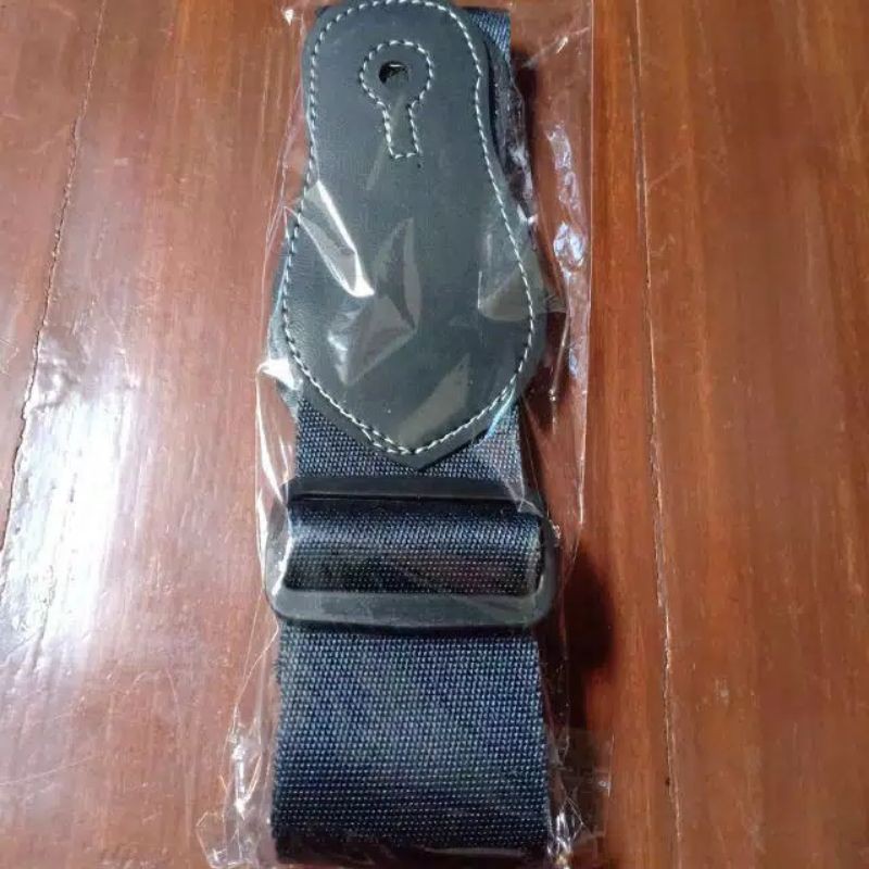 Strap Gitar Police Line / Sabuk Gitar Elektrik Akustik Polos