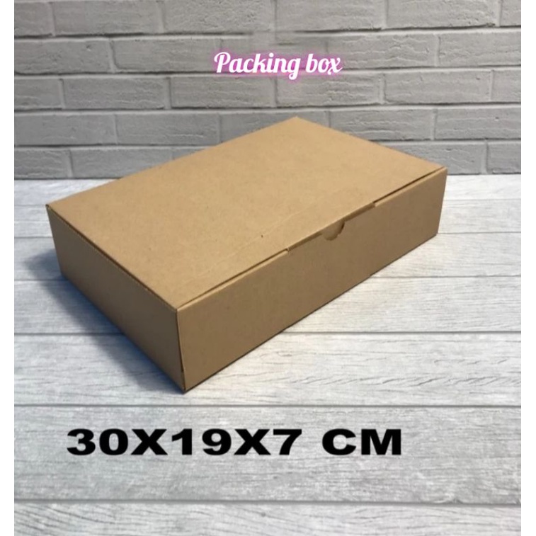 

kardus uk,30x19x7 cm box/karton die cut untuk packing dll