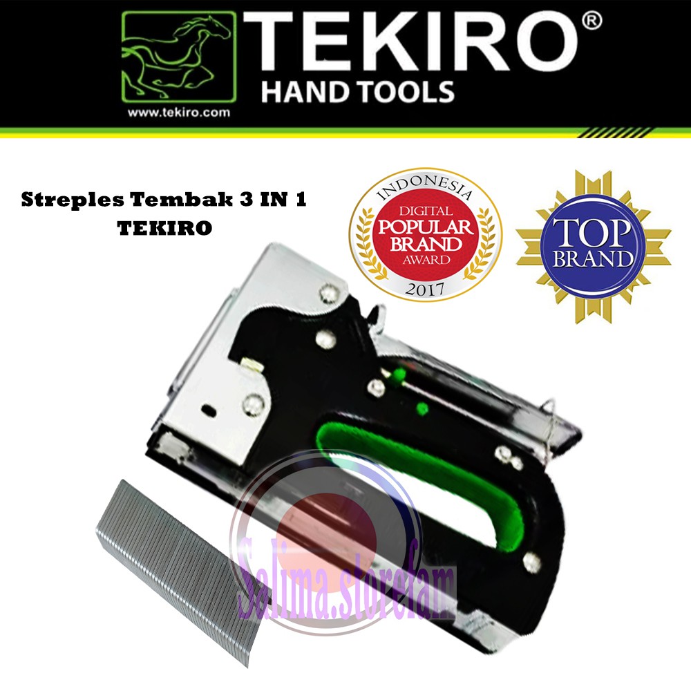 

TEKIRO Staples Tembak 3 in 1 Hitam