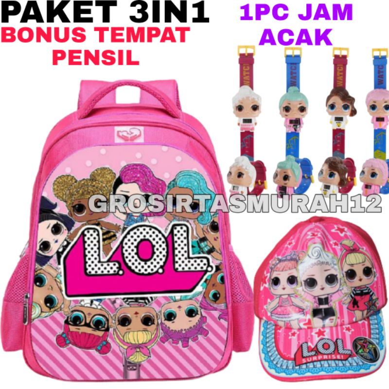 TAS RANSEL ANAK LOL/ TAS SEKOLAH ANAK LOL / TAS ANAK LOL TAS ANAK PEREMPUAN TAS ANAK CEWEK