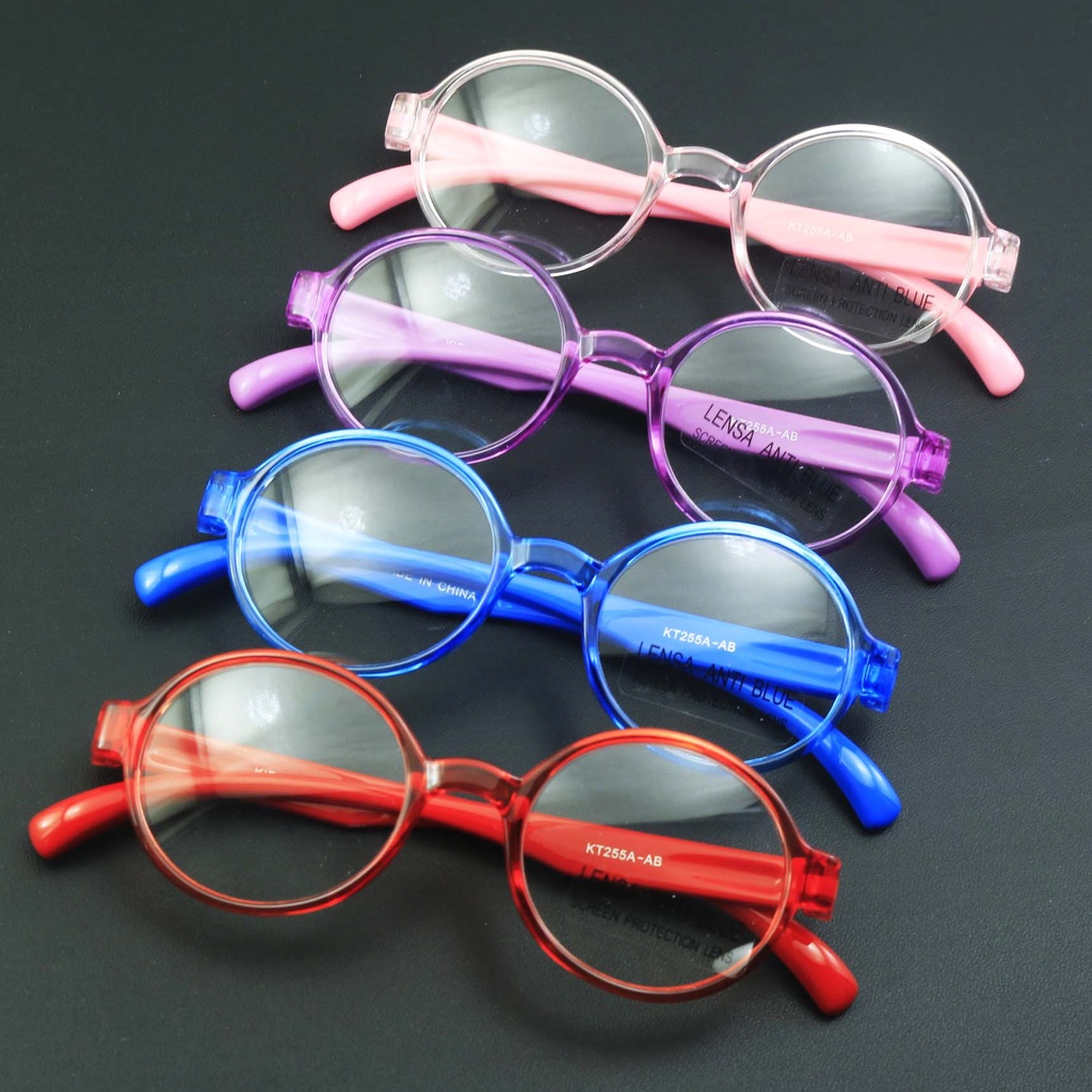 255/KACAMATA ANAK RADIASI HP DAN KOMPUTER GAGANG LENTUR/KACAMATA ANAK RADIASI/KACAMATA RADIASI