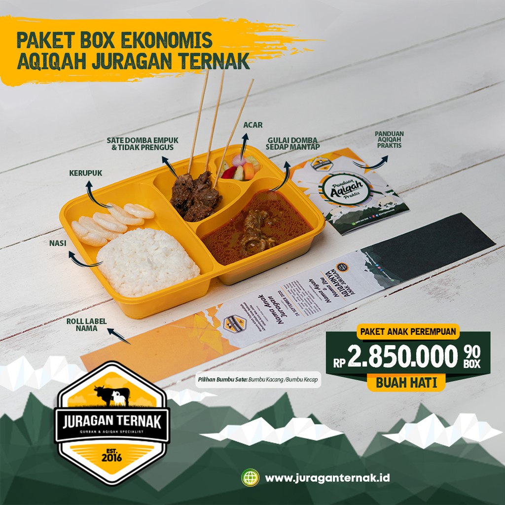 

PAKET BUAH HATI AQIQAH EKONOMIS (ANAK PEREMPUAN)