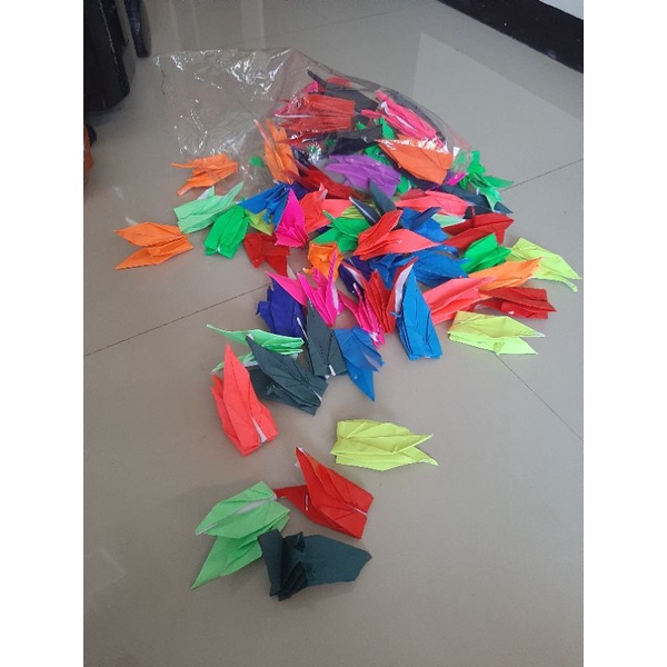 

100 origami burung bangau ukuran besar