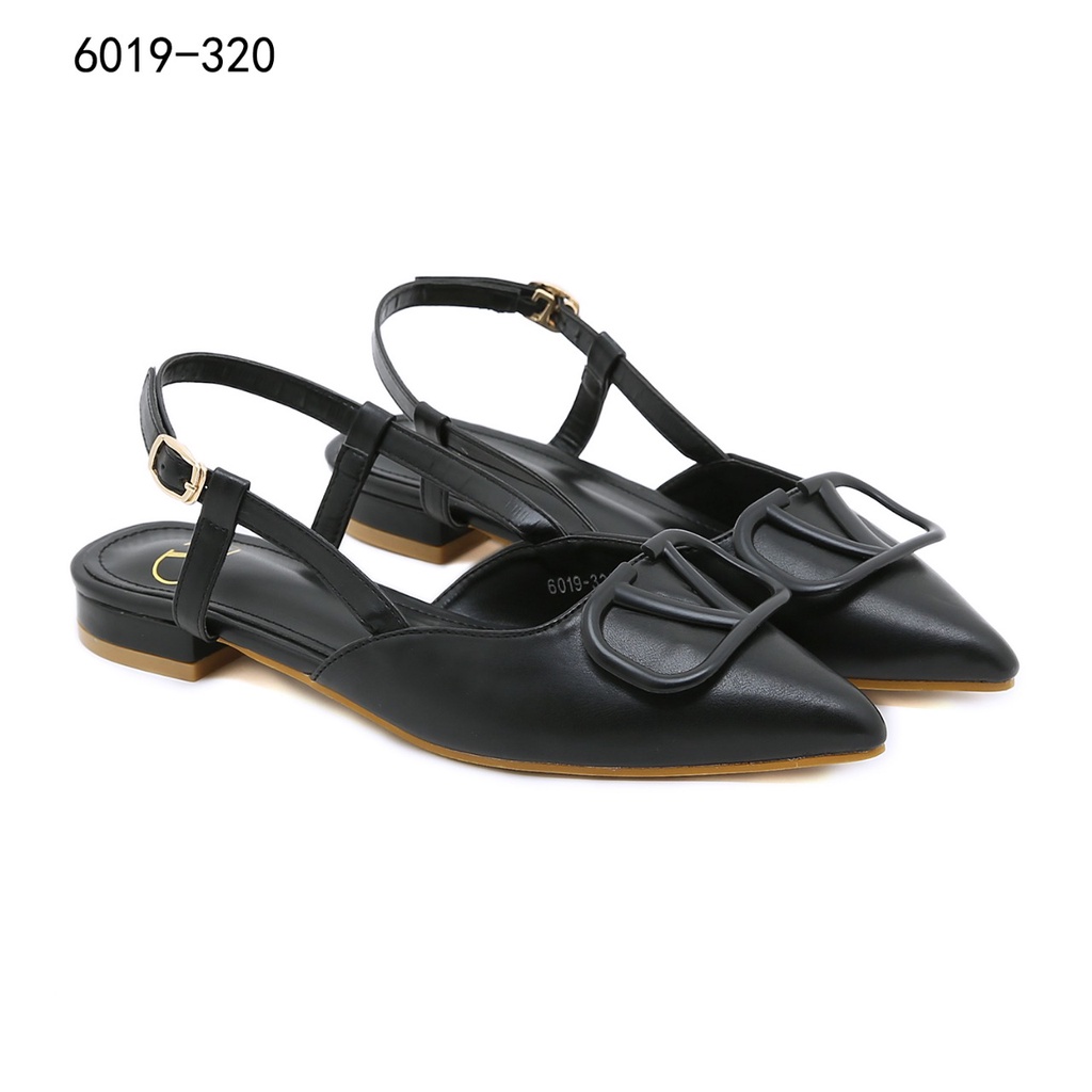 V Logo Slingback Ballet Flats 6019-320