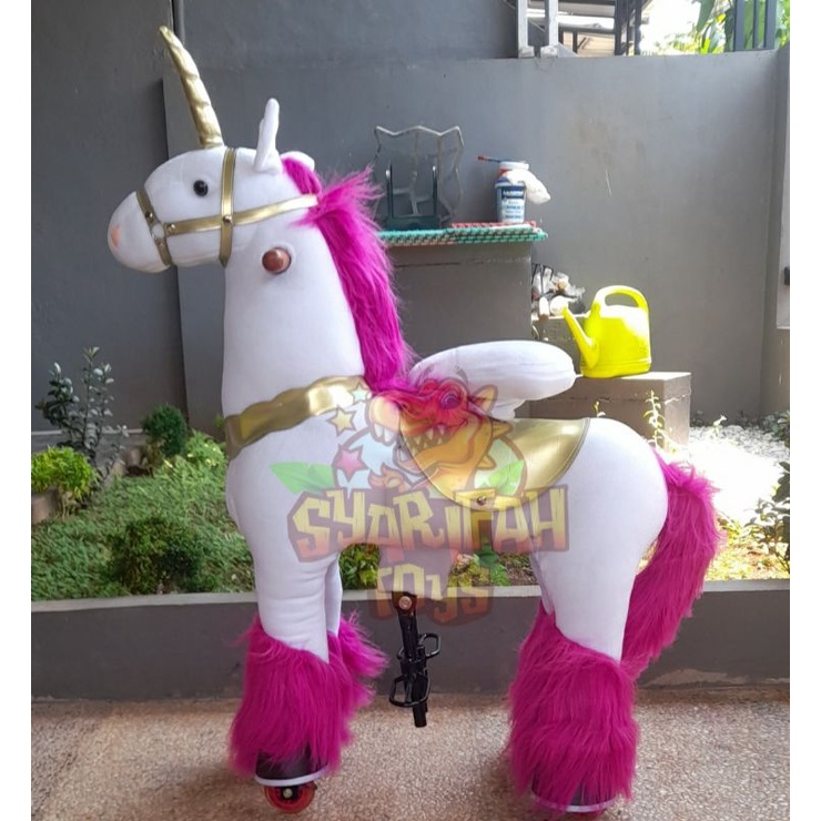 Kuda Pony Cycle Rewo Bulu Ungu Muda Size M