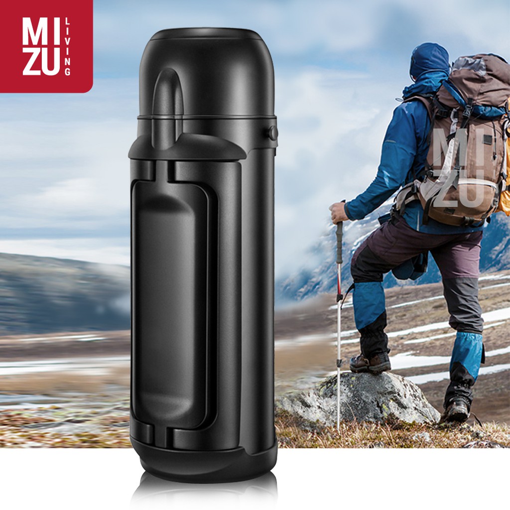 MIZU EXPEDITION 1500ml 2000ml Vacuum Thermos Bottle TAHAN 48 JAM Termos Botol Air Panas Air Es-5