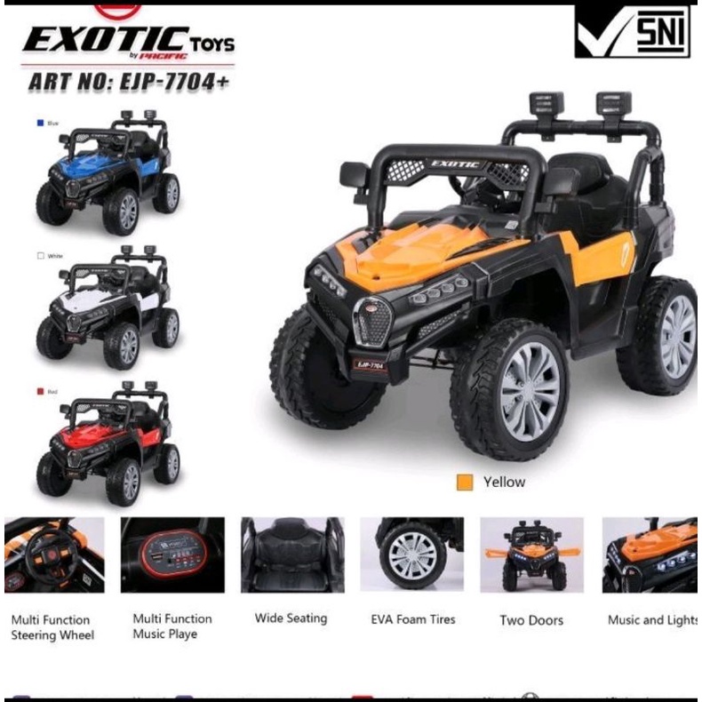 MOBIL AKI ANAK JEEP 7704 BAN KARET