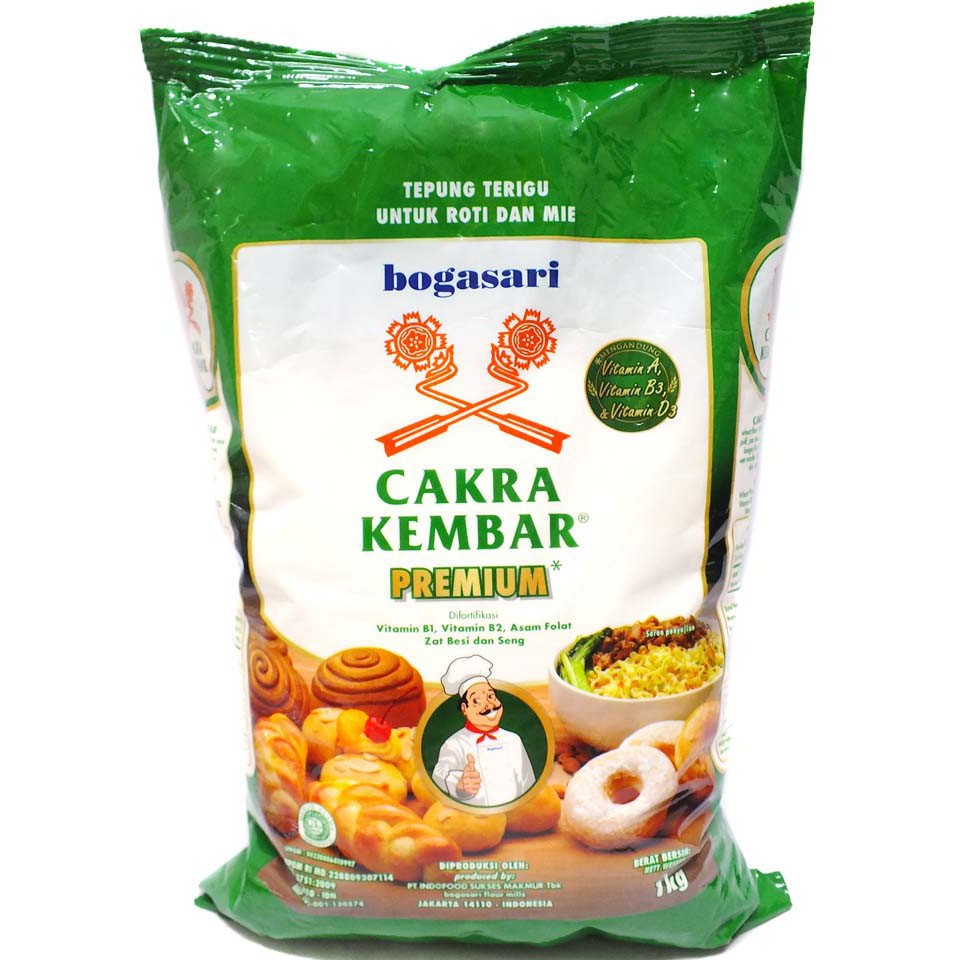 

TEPUNG TERIGU MERK CAKRA KEMBAR PREMIUM 1 KG