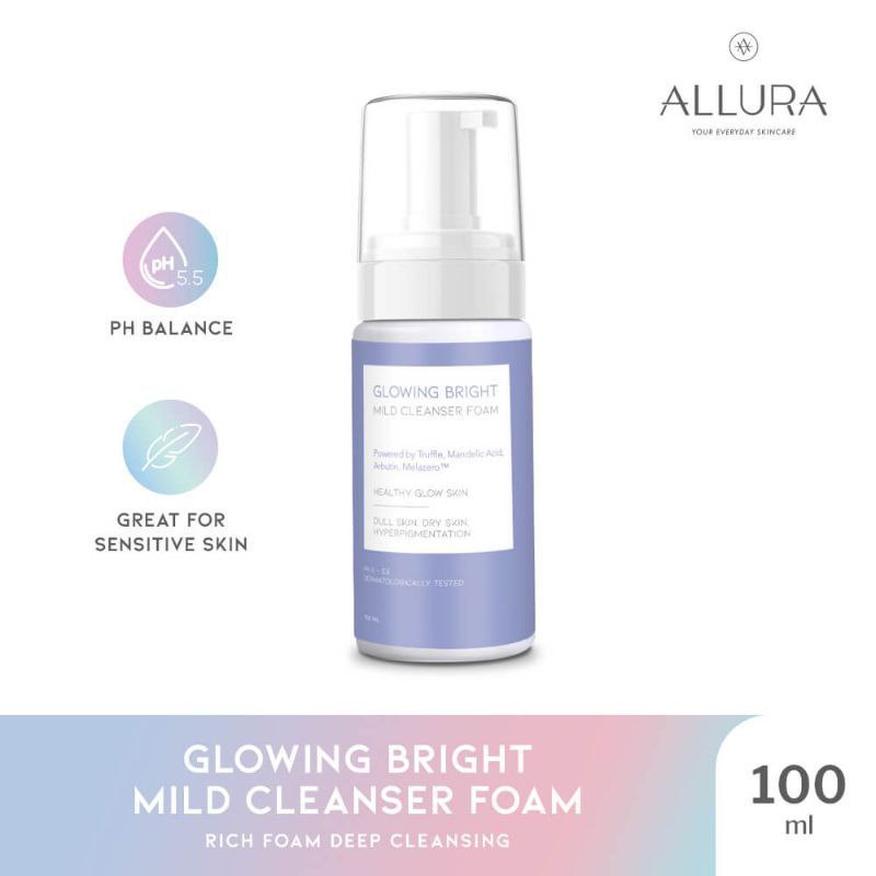 ALLURA CLEANSER FOAM GLOWING BRIGHT MILD HYDRALIFE MILD