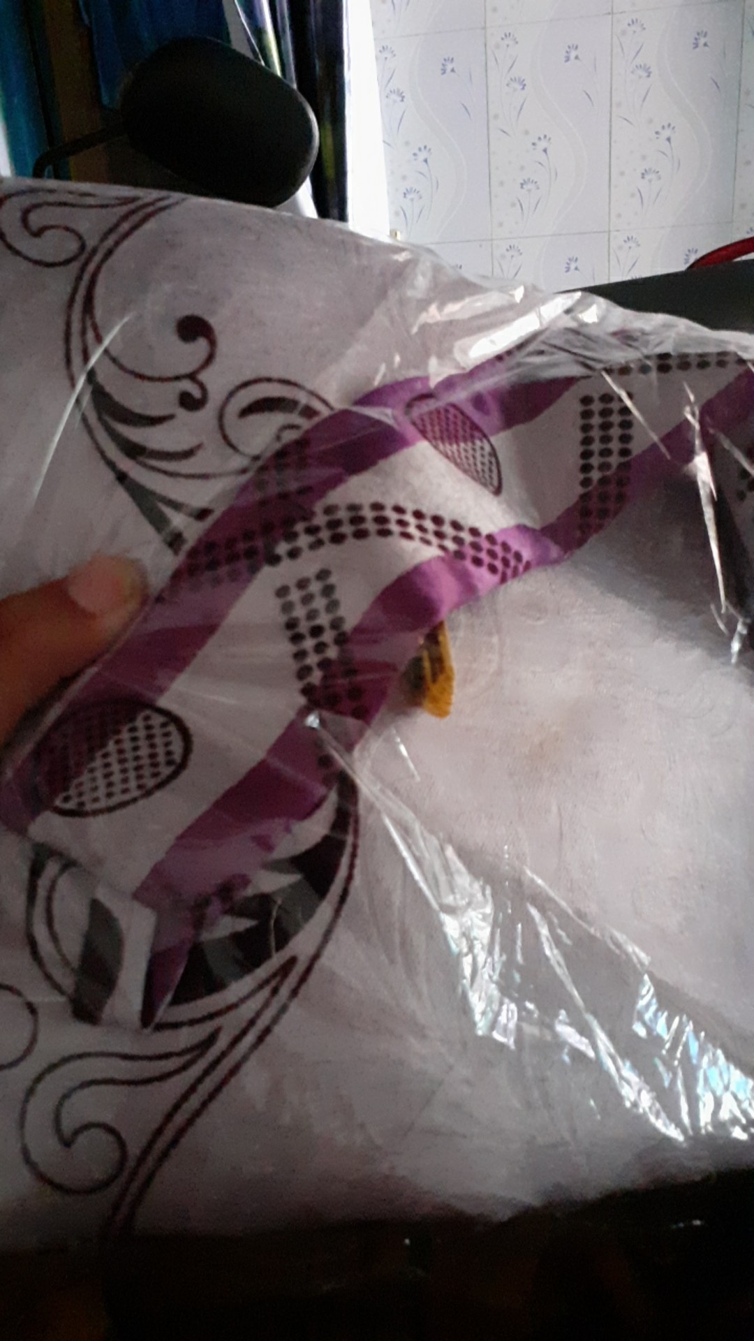 Gorden Jendela Rumah Minimalis Motif Classic Terbaru Hitam Abu Smokering 5/6lipatan