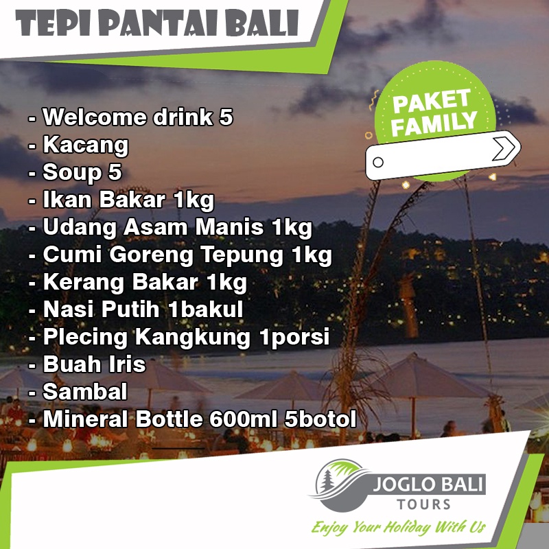 Voucher Dinner Jimbaran Bali (Family package)