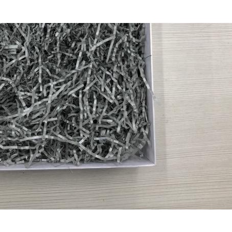 

➨ 200 grm shredded paper / kertas potong silver abu crinkle cut ➮