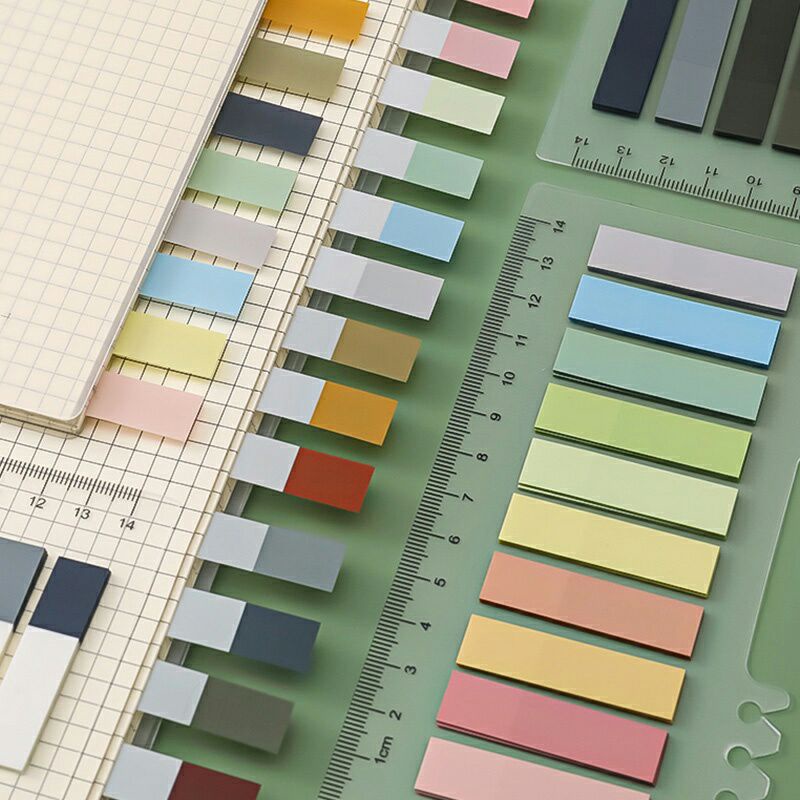 

Sticky Notes Creative Pure Color Label Stickers Set 200 Sheets