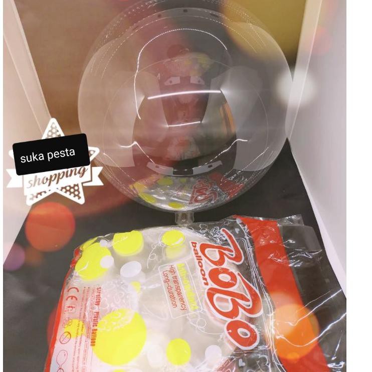 MNW BALON PVC TRANSPARAN 24 INCH / BALON  TRANSPARAN 1 PACK ISI 50 PCS BALON Y23H