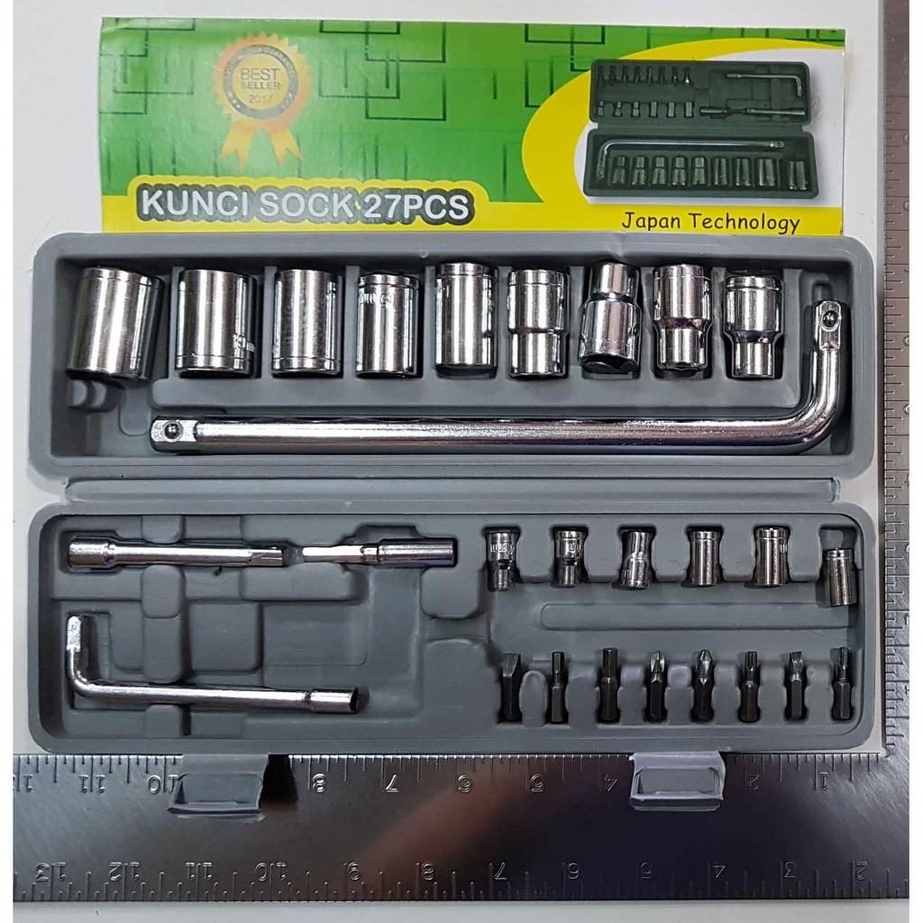 Kunci Shock / sok set 27 Pcs Merek Kenmaster Original