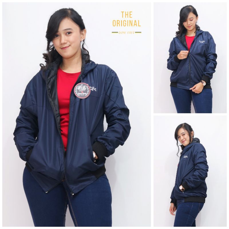 Jaket Parasut wanita olahraga /jaket jogging wanita