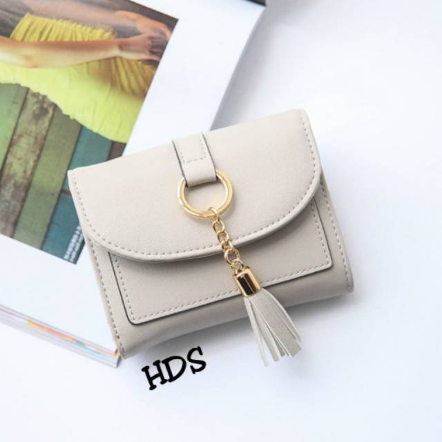 Dompet Wanita Mini Pendek Kecil Lipat Simple Wallet / Dompet mini ring rumbay ngambay