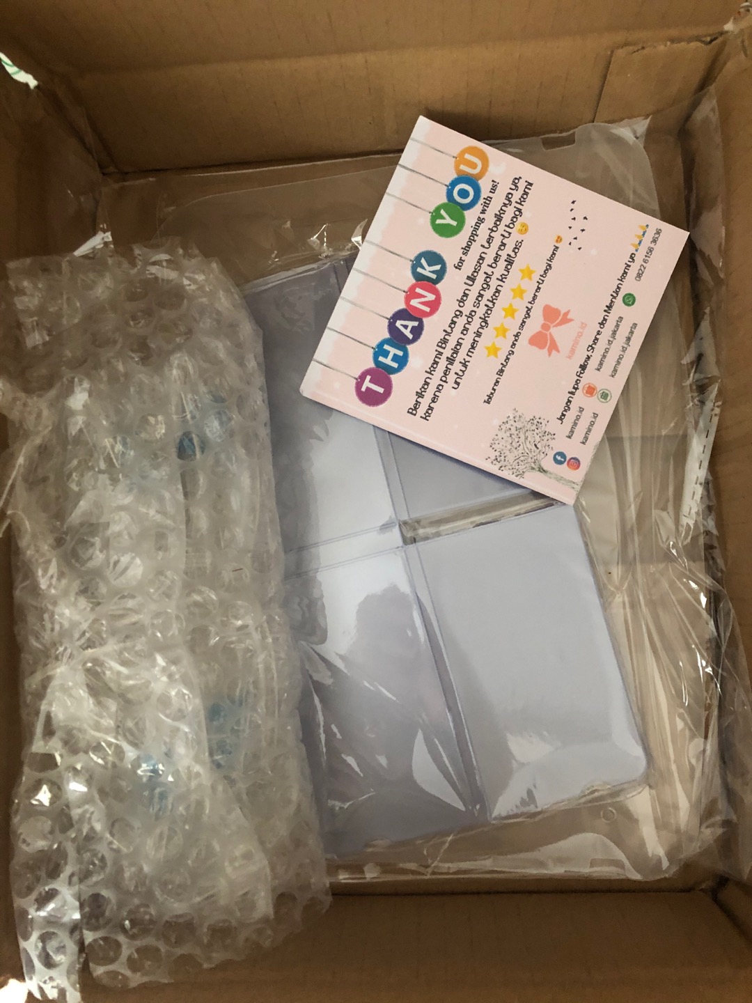 3pcs Masker Holder Tempat Masker Mika Transparan Import