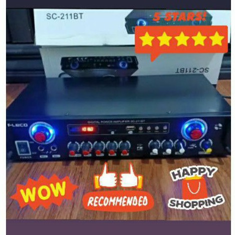 Fleco Audio Power Amplifier SC-211BT Terbaru...