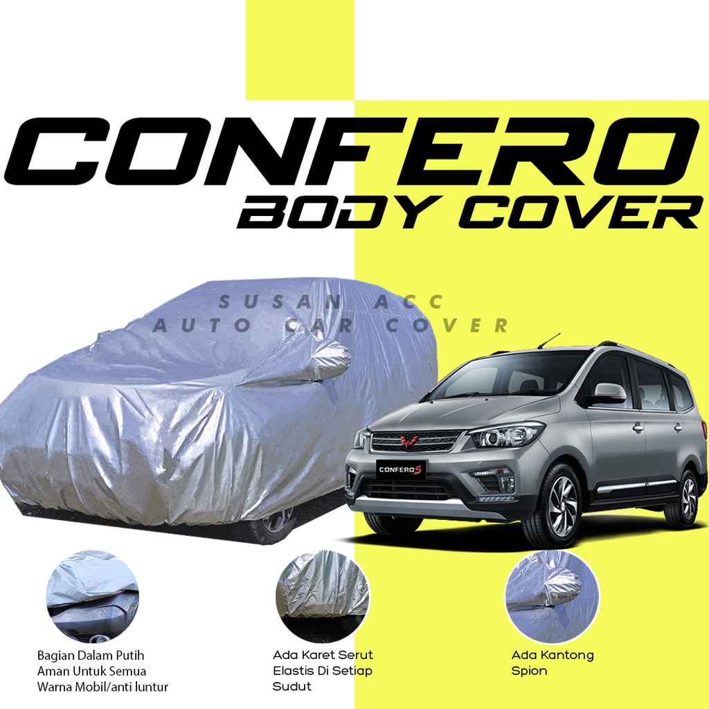 [Bisa COD] Body Cover Mobil Confero Sarung Cover Mobil Confero Mantel Mobil Confero S Mantol Confero/wuling confero/innova/kijang innova/innova lama/panther/crv/brv/ertiga/kijang long/kijang krista/kijang lgx/kijang super/kijang lsx/kijang super long