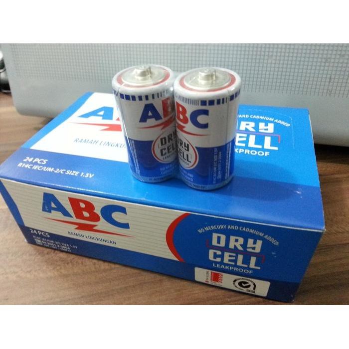 [1 buah] Baterai ABC biru besar ukuran D R20 d size battery abc jumbo baterai radio 1 pcs batu abc besar r-20 d size battery baterai senter